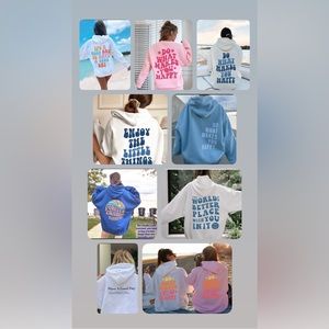 POSITIVE VIBES Aesthetic Hoodie/crewneck Custom Made sweatshirts (made to order)